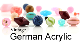 Vintage German Acrylic Beads